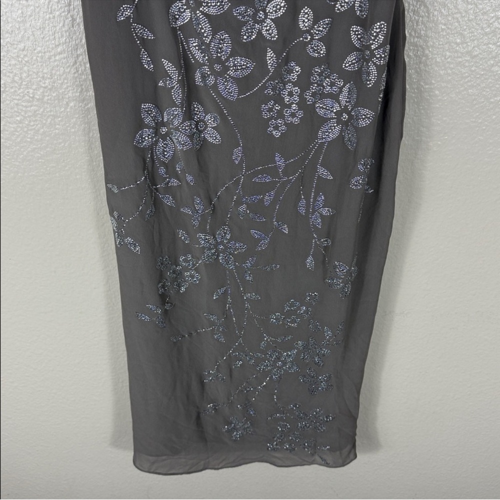 House of CB Blanca Smoke Crystal Embellished Midi Dress - Picture 6 of 14